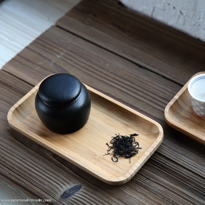 Wood tray for tea