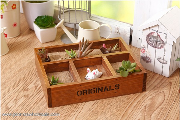 Wood flower serving tray