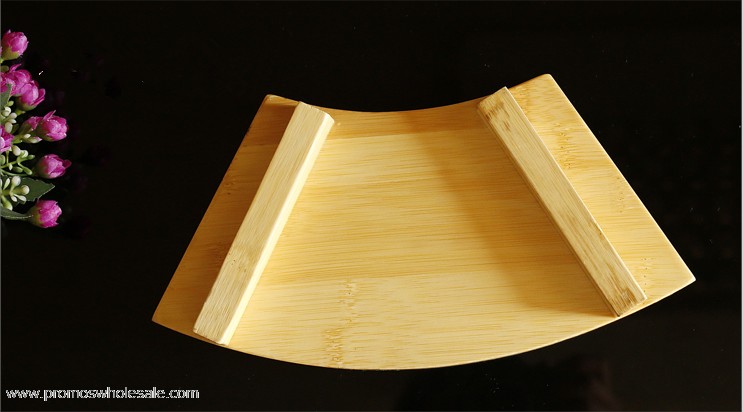 Δίσκο σερβιρίσματος μασίφ ξύλο σούσι Fanshaped