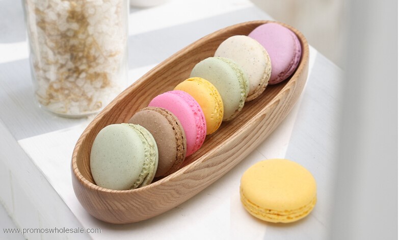 Wood Macaron Food Tray Plates