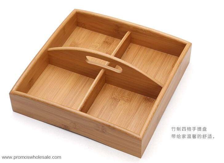  Bamboo Wood Nuts Food Trays With Liners