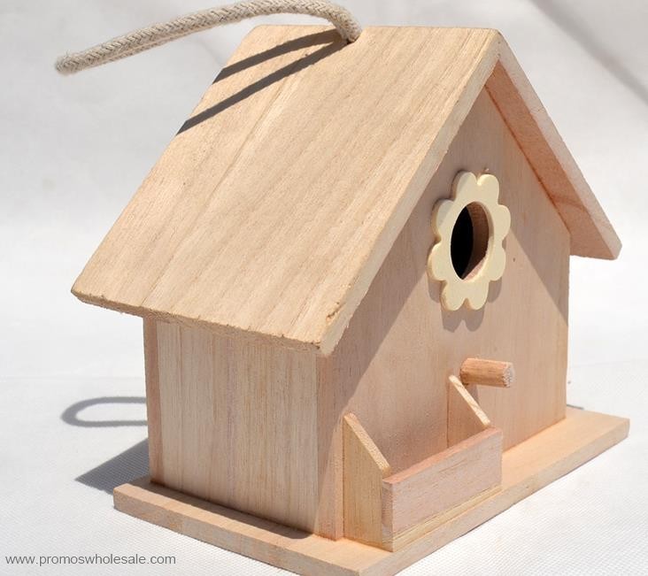 Handmade din lemn pasăre casă 