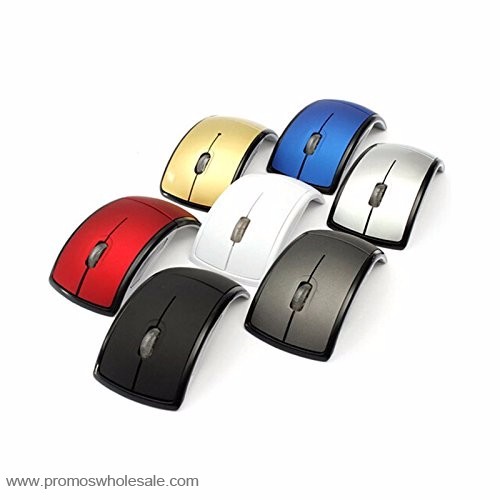 3D Personalizzato Logo Pieghevole Wireless Mouse Ottico