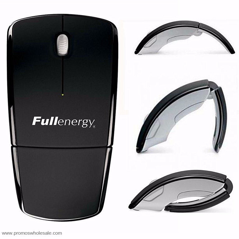 3D Disesuaikan Logo Lipat Wireless Mouse Optik