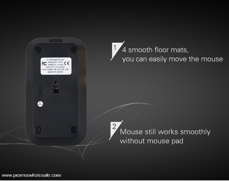  usb laptop optical mouse nirkabel 2.4 g dengan 1600 dpi