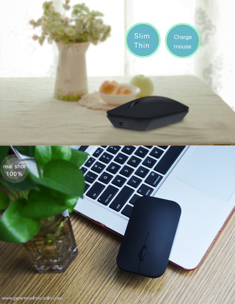  usb laptop optical mouse nirkabel 2.4 g dengan 1600 dpi