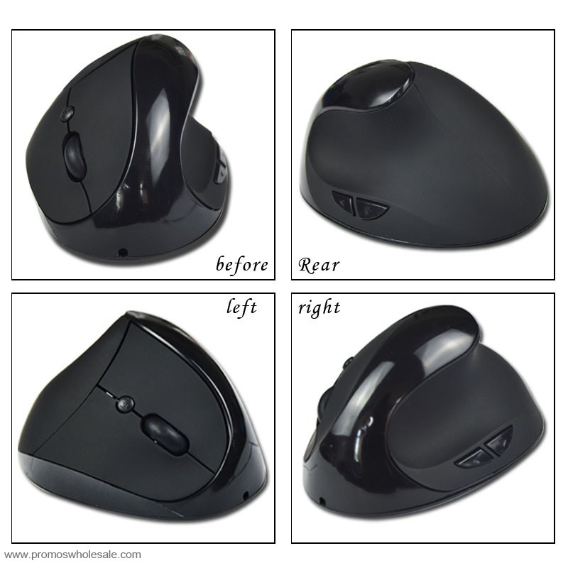 2.4G mouse nirkabel vertikal 