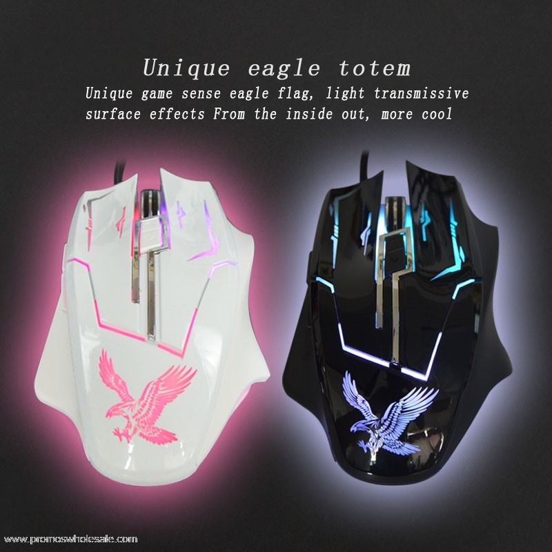  mouse de LED lighs gaming mouse com fio 