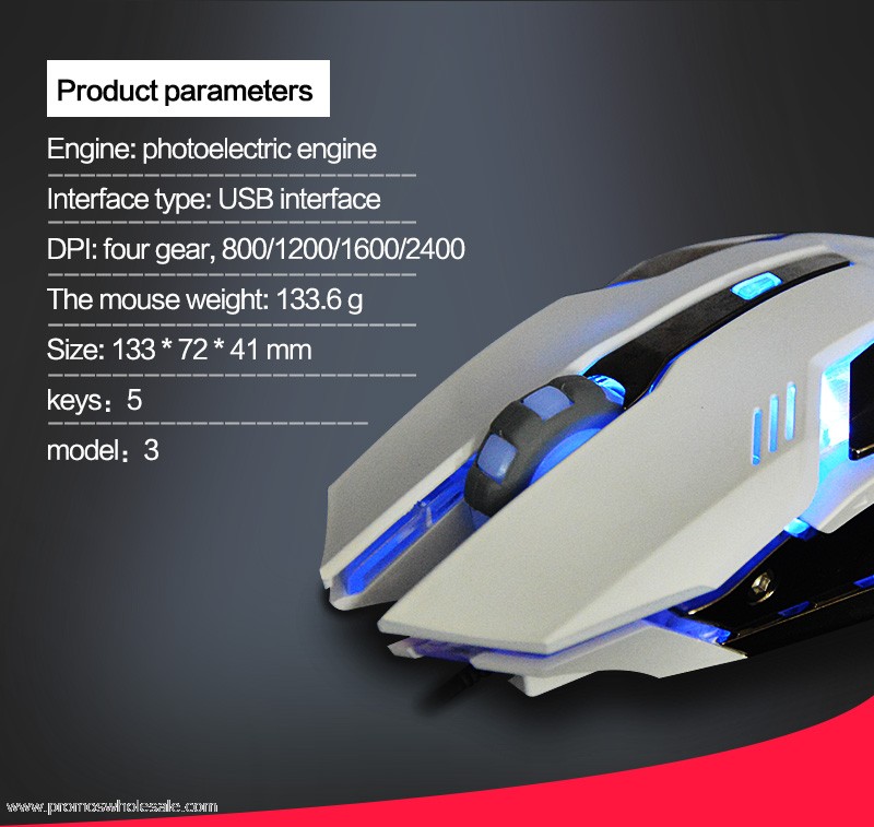 Generace Světlo Pc Gaming Mouse