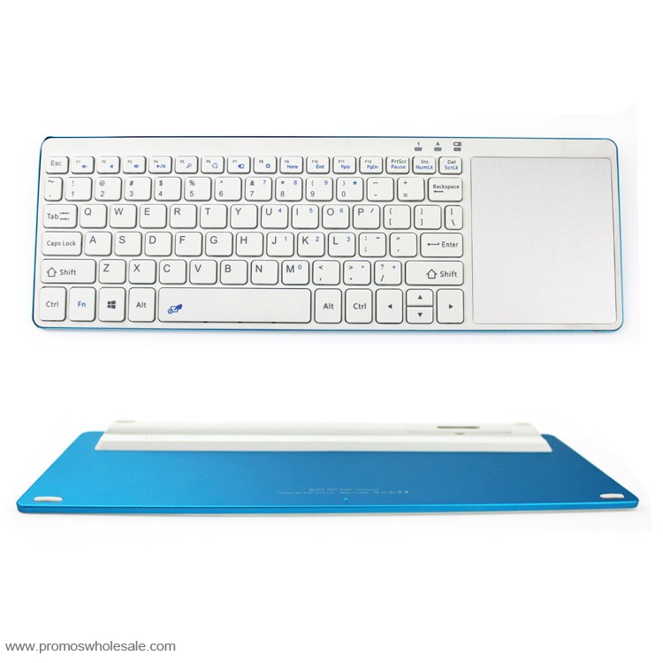 Ultra slim mini 2,4 G inalámbrico teclado de pantalla táctil
