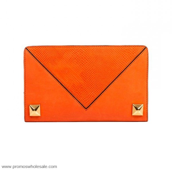 PU leather fashion designer ladies envelope clutch purse