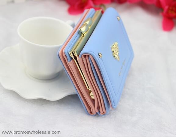 ženy krátké vzor kožená peněženka