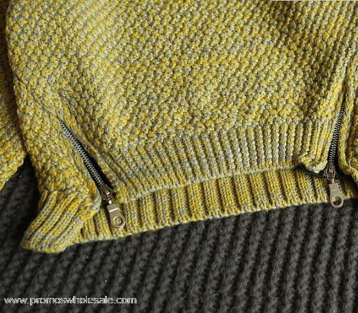 stylish zipper design sweater