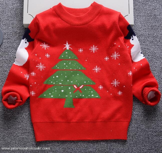 cute pattern knitted christmas sweaters