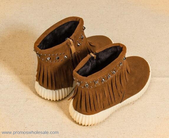 children fringe short boots