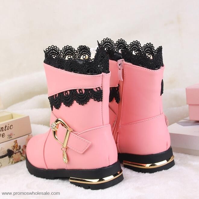 pergelangan kaki merah muda manis salju boot